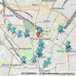 Mappa Viale Francesco Crispi, 20121 Milano MI, Italia (1.2245)