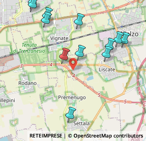 Mappa Via Bruno Buozzi, 20050 Liscate MI, Italia (2.39917)