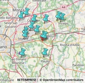 Mappa Via Bruno Buozzi, 20050 Liscate MI, Italia (6.75867)