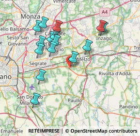 Mappa Via Bruno Buozzi, 20050 Liscate MI, Italia (7.44933)