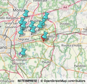 Mappa Via Bruno Buozzi, 20050 Liscate MI, Italia (6.86091)