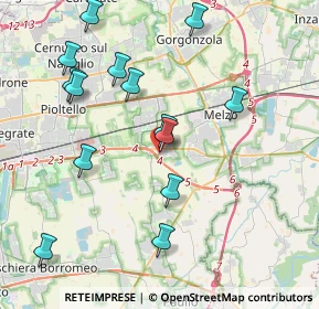 Mappa Via Bruno Buozzi, 20050 Liscate MI, Italia (4.25571)