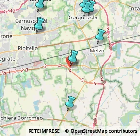 Mappa Via Bruno Buozzi, 20050 Liscate MI, Italia (4.76727)