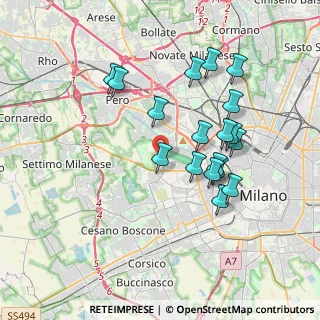Mappa Via Achille, 20151 Milano MI, Italia (3.47111)