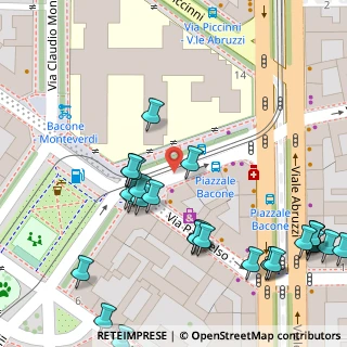 Mappa Via Carlo Matteucci, 20129 Milano MI, Italia (0.06429)