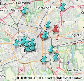 Mappa Via Carlo Matteucci, 20129 Milano MI, Italia (3.40824)