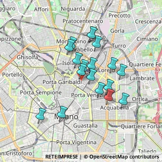 Mappa Via Vittor Pisani, 20124 Milano MI, Italia (1.53889)