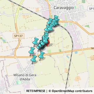 Mappa Strada Provinciale, 24043 Caravaggio BG, Italia (0.54583)