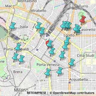 Mappa Via Ruggero Boscovich, 20124 Milano MI, Italia (1.1195)