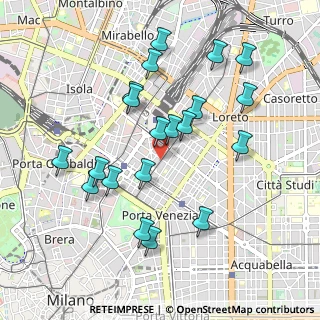 Mappa Via Ruggero Boscovich, 20124 Milano MI, Italia (0.9545)