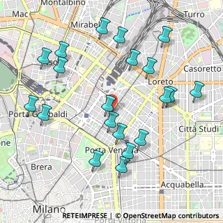 Mappa Via Ruggero Boscovich, 20124 Milano MI, Italia (1.122)