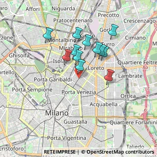 Mappa Via Ruggero Boscovich, 20124 Milano MI, Italia (1.50167)