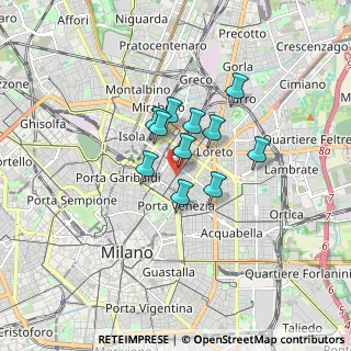 Mappa Via Ruggero Boscovich, 20124 Milano MI, Italia (1.09364)