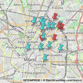 Mappa Via Ruggero Boscovich, 20124 Milano MI, Italia (1.60706)