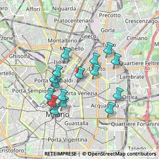 Mappa Via Ruggero Boscovich, 20124 Milano MI, Italia (1.68625)