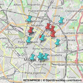 Mappa Via Ruggero Boscovich, 20124 Milano MI, Italia (1.64786)