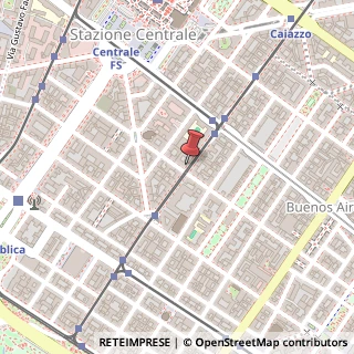 Mappa Via Luigi Settembrini, 1, 20124 Milano, Milano (Lombardia)