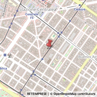Mappa Via Luigi Settembrini, 9, 20124 Milano, Milano (Lombardia)