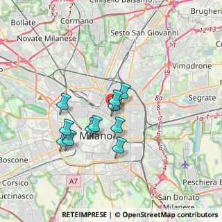 Mappa Via Ruggero Boscovich, 20124 Milano MI, Italia (2.79455)