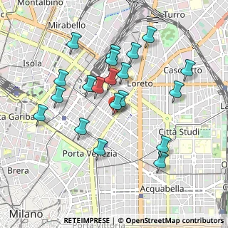 Mappa Piazza Lima, 20124 Milano MI, Italia (0.9105)