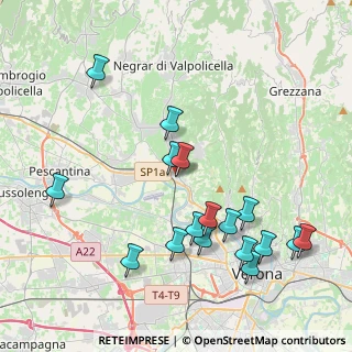 Mappa Via Beltramini Gino, 37124 Parona VR, Italia (4.42882)