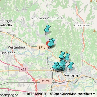 Mappa Via Beltramini Gino, 37124 Parona VR, Italia (3.59533)