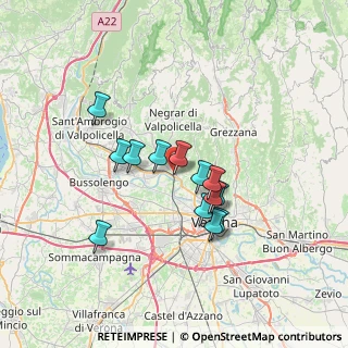 Mappa Via Beltramini Gino, 37124 Parona VR, Italia (5.55923)