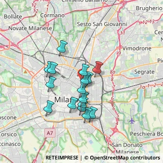 Mappa Via Vitruvio, 20121 Milano MI, Italia (2.88938)