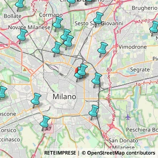 Mappa Via Vitruvio, 20121 Milano MI, Italia (5.6715)