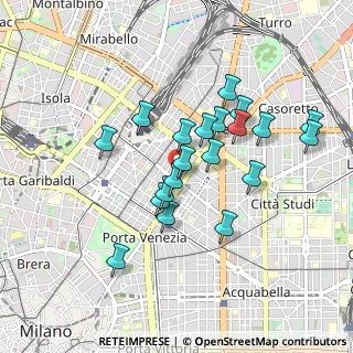 Mappa Via Vitruvio, 20121 Milano MI, Italia (0.7855)