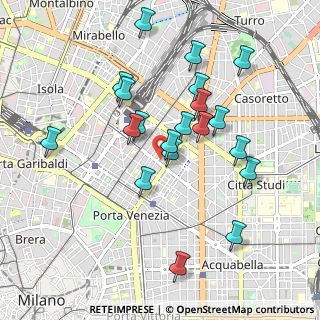Mappa Via Vitruvio, 20121 Milano MI, Italia (0.9055)