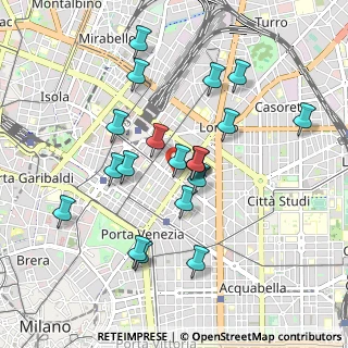 Mappa Via Vitruvio, 20121 Milano MI, Italia (0.851)