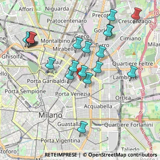 Mappa Via Vitruvio, 20121 Milano MI, Italia (2.1565)