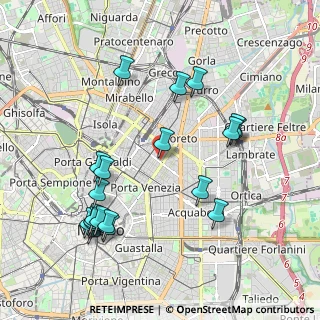Mappa Via Vitruvio, 20121 Milano MI, Italia (2.181)