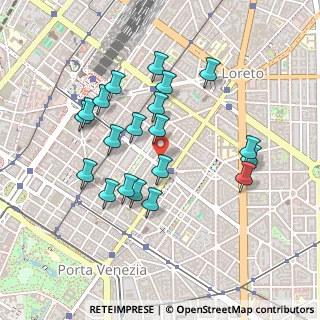 Mappa Via Vitruvio, 20121 Milano MI, Italia (0.434)