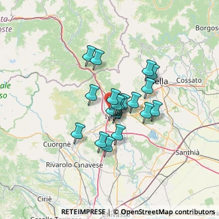 Mappa Via XXV Aprile, 10016 Montalto Dora TO, Italia (9.2445)