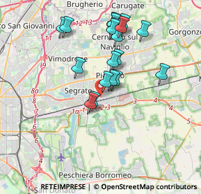 Mappa Via Giambologna, 20096 Pioltello MI, Italia (3.4805)