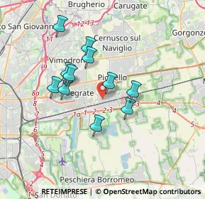 Mappa Via Giambologna, 20096 Pioltello MI, Italia (2.94636)