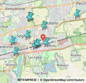 Mappa Via Giambologna, 20096 Pioltello MI, Italia (1.79818)