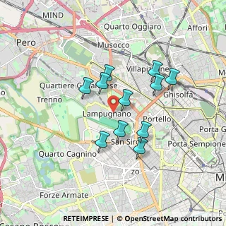 Mappa Via Gaetano Moretti, 20148 Milano MI, Italia (1.41455)
