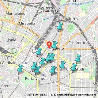 Mappa Viale Andrea Doria, 20124 Milano MI, Italia (1.0225)