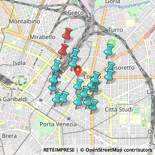 Mappa Via Pier Luigi Capponi, 20124 Milano MI, Italia (0.749)