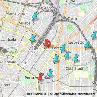 Mappa Via Venini Giulio E Corrado, 20127 Milano MI, Italia (1.12818)