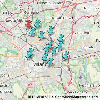 Mappa Via Venini Giulio E Corrado, 20127 Milano MI, Italia (2.732)
