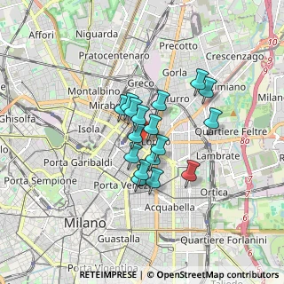 Mappa Via Venini Giulio E Corrado, 20127 Milano MI, Italia (1.14412)