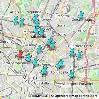 Mappa Via Venini Giulio E Corrado, 20127 Milano MI, Italia (2.1685)