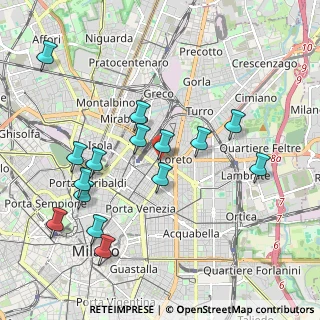 Mappa Via Pier Luigi Capponi, 20124 Milano MI, Italia (2.08333)