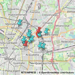 Mappa Via Imperatore Teodosio, 20131 Milano MI, Italia (1.30385)