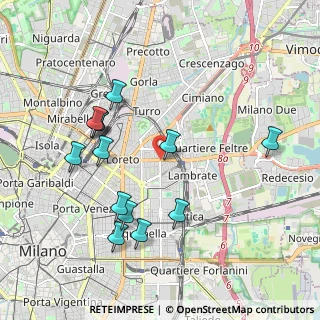 Mappa Via Teodosio, 20131 Milano MI, Italia (2.01308)