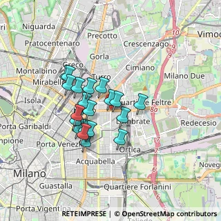 Mappa Via Imperatore Teodosio, 20131 Milano MI, Italia (1.3445)